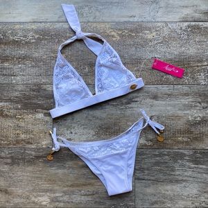 Aquarella White Lace Bikini Set